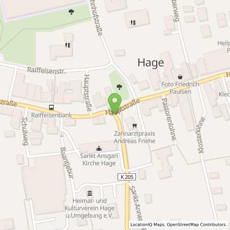 Standortübersicht der Autogas (LPG) Tankstelle: SCORE SB-Station in 26524, Hage