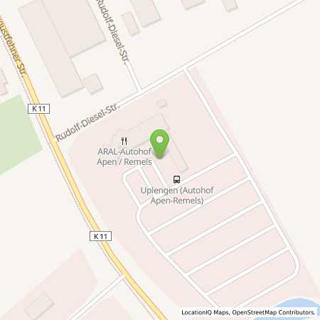 Standortübersicht der Autogas (LPG) Tankstelle: Autohof Apen-Remels (ARAL) in 26670, Uplengen-Jübberde