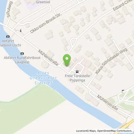 Standortübersicht der Tankstelle Freie Tankstelle / Gerhard Poppinga in 26736 Greetsiel