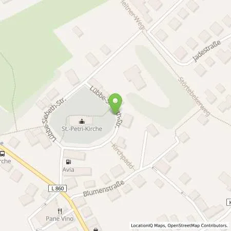 Standortübersicht der Tankstelle AVIA Tankstelle in 26969 Butjadingen