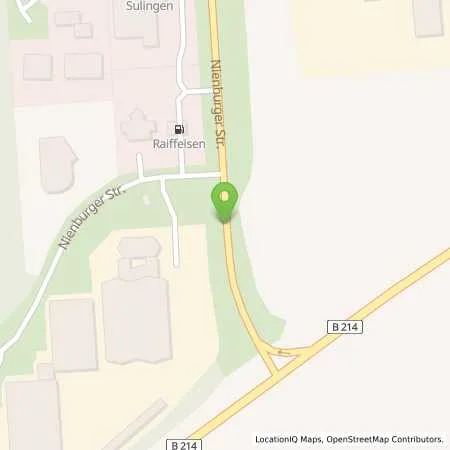 Standortübersicht der Tankstelle Raiffeisen Groß Lessen-Diepholz eG in 27232 Sulingen