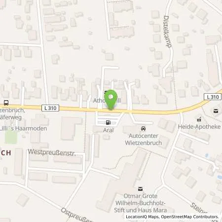 Standortübersicht der Tankstelle Aral Autocenter Eggelsmann in 29225 Celle