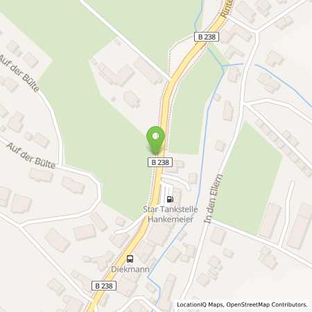 Standortübersicht der Autogas (LPG) Tankstelle: Star Tankstelle Stefan Hankemeier in 32689, Kalletal-Hohenhausen