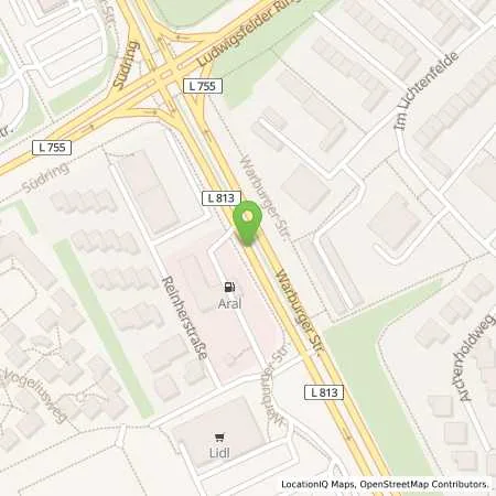 Standortübersicht der Tankstelle Aral Station Lüke GbR in 33100 Paderborn