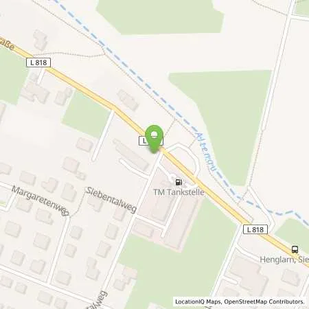 Standortübersicht der Tankstelle Theodor Möllenhoff GmbH in 33165 Lichtenau (Henglarn)