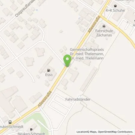 Standortübersicht der Tankstelle Esso Hoffmann in 33790 Halle (Westfalen)