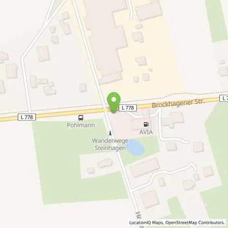 Standortübersicht der Tankstelle AVIA Servicestation Cengiz Afak in 33803 Steinhagen
