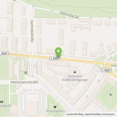 Standortübersicht der Tankstelle Autohaus Stadthallengarage e.K. in 34119 Kassel