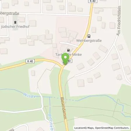 Standortübersicht der Tankstelle Tankstelle W. W. Minke in 34537 Bad Wildungen