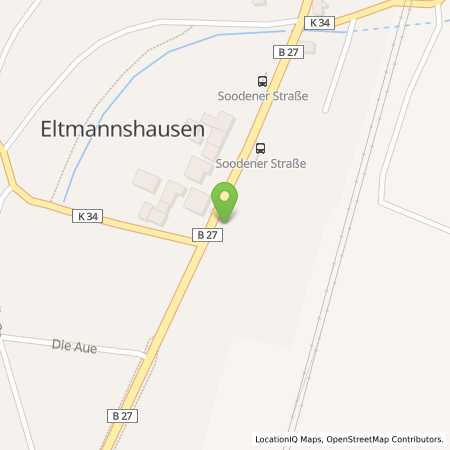 Standortübersicht der Autogas (LPG) Tankstelle: bft Tankstelle in 37267, Eschwege-Eltmannshausen