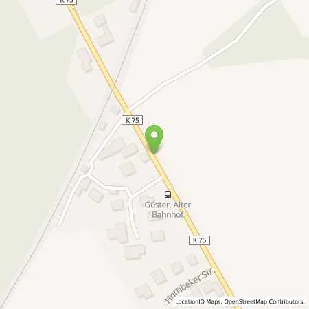 Standortübersicht der Tankstelle Freie Tankstelle Güster, Herbert Gohl in 21514 Güster