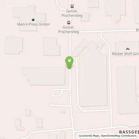 Standortübersicht der Tankstelle Georg Piening Mineralölhandel und Energieservice Seesen GmbH & Co. KG in 38644 Goslar