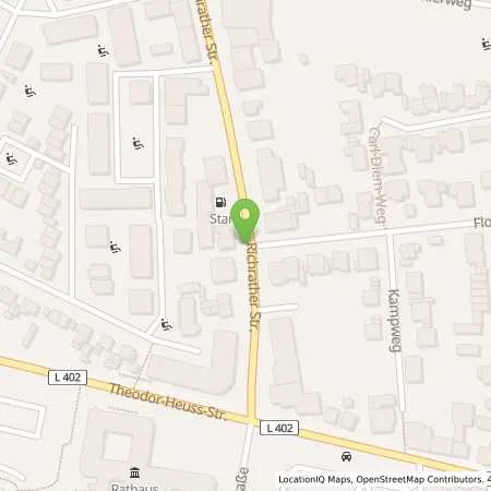 Standortübersicht der Tankstelle STAR Tankstelle in 40764 Langenfeld