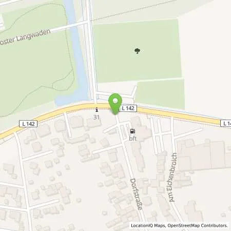 Standortübersicht der Tankstelle BFT-Tankstelle Müllmann OHG in 41516 Grevenbroich (Langwaden)