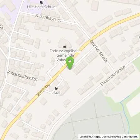 Standortübersicht der Tankstelle Aral Tankstelle in 42329 Wuppertal