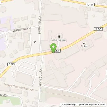 Standortübersicht der Tankstelle TOTAL in 42857 Remscheid