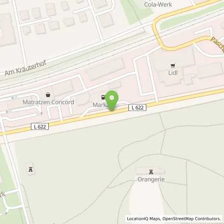 Standortübersicht der Tankstelle Markant-Tankstelle in 45699 Herten