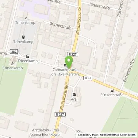 Standortübersicht der Tankstelle ARAL Station in 45889 Gelsenkirchen