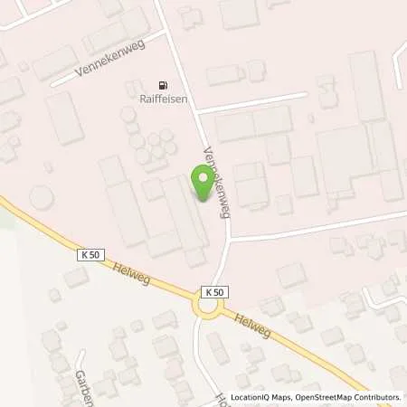 Standortübersicht der Tankstelle Raiffeisen Raesfeld-Kirchhellen eG in 46348 Raesfeld