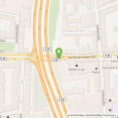 Standortübersicht der Tankstelle Aral Tankstelle in 47058 Duisburg