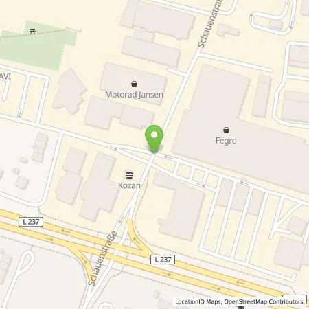 Standortübersicht der Tankstelle DETA Tank-u. Waschstraßen GmbH am FEGRO Großmarkt in 47228 Duisburg-Bergheim