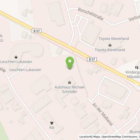 Standortübersicht der Autogas (LPG) Tankstelle: Gas & More Niederrhein Automatentankstelle in 47551, Bedburg-Hau