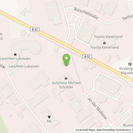 Standortübersicht der Tankstelle Gas & More Niederrhein Automatentankstelle in 47551 Bedburg-Hau