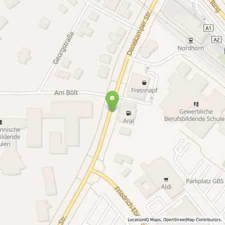 Standortübersicht der Tankstelle Aral Center Manfred Hemme in 48529 Nordhorn