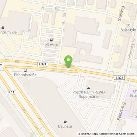 Standortübersicht der Tankstelle BTF - Tankstelle Willer in 24118 Kiel