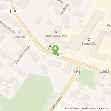 Standortübersicht der Tankstelle ARAL Station in 48727 Billerbeck