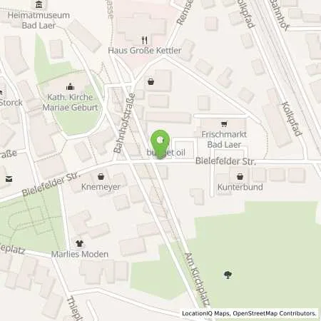 Standortübersicht der Tankstelle bft -Tankstelle in 49196 Bad Laer