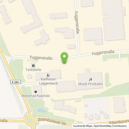 Standortübersicht der Tankstelle Raiffeisen Laggenbeck in 49479 Ibbenbüren (Laggenbeck)