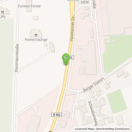 Standortübersicht der Tankstelle HEM-Tankstelle in 49584 Fürstenau