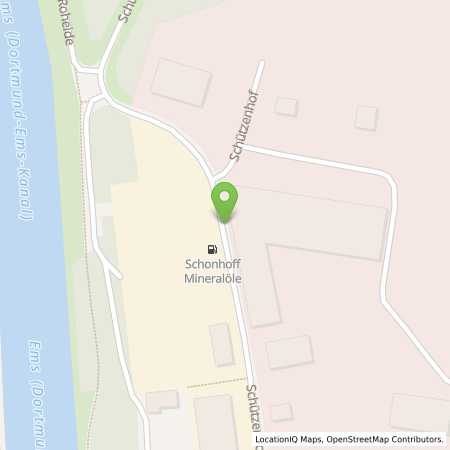 Standortübersicht der Autogas (LPG) Tankstelle: Schonhoff Mineralöle in 49716, Meppen