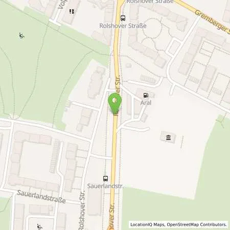 Standortübersicht der Tankstelle ARAL Station in 51105 Köln-Gremberg