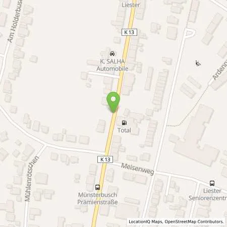 Standortübersicht der Tankstelle Total Tankstelle u. Werkstatt Udo Rusche in 52223 Stolberg