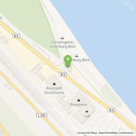 Standortübersicht der Tankstelle ED-Tankstelle Oberwesel in 55430 Oberwesel