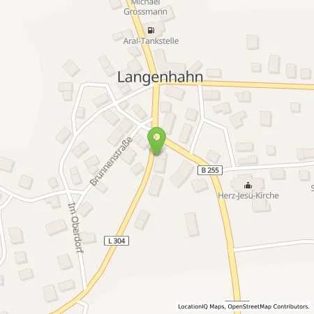 Standortübersicht der Tankstelle Aral Tankstelle in 56459 Langenhahn