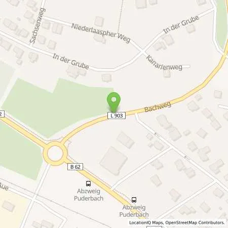 Standortübersicht der Tankstelle Heimes Automobile in 57334 Bad Laasphe