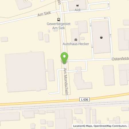 Standortübersicht der Autogas (LPG) Tankstelle: Westf. Kornverkaufsgenossenschaft eG in 59557, Lippstadt
