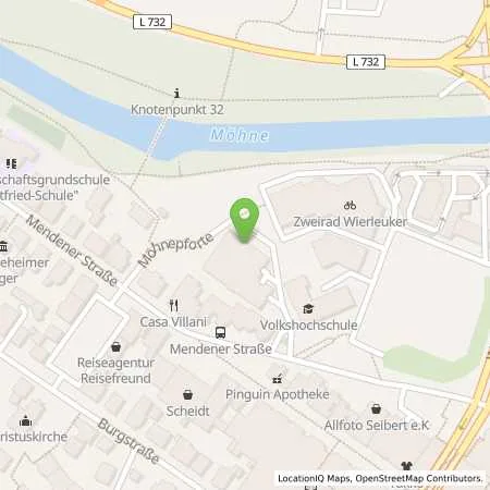 Standortübersicht der Tankstelle Westfalen -Tankstelle in 59755 Arnsberg