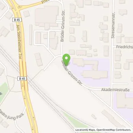 Standortübersicht der Tankstelle Mineral- und Treibstoff-Vertrieb in 63450 Hanau