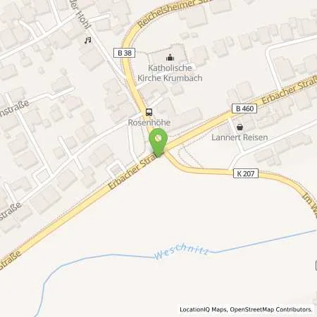 Standortübersicht der Tankstelle Tankstop DMRH in 64658 Fürth (Krumbach)