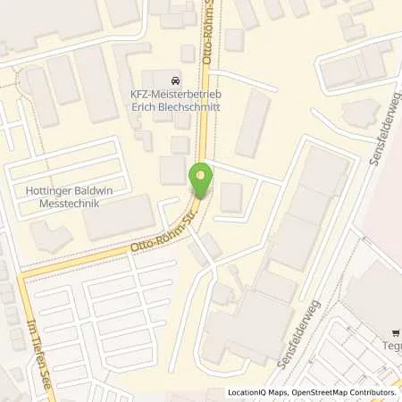 Standortübersicht der Tankstelle Fa. Erich Blechschmitt in 64293 Darmstadt