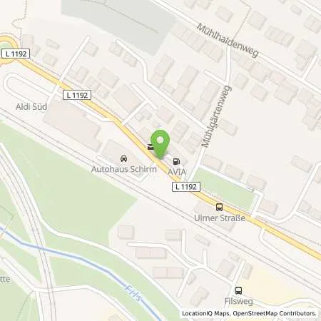 Standortübersicht der Tankstelle Avia Tankstelle in 73207 Plochingen
