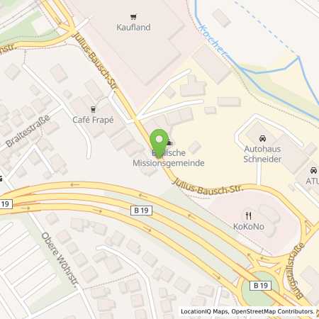 Standortübersicht der Autogas (LPG) Tankstelle: Mineralöle Gartenmeier in 73431, Aalen