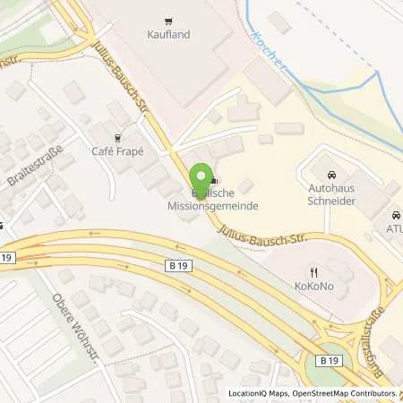 Standortübersicht der Tankstelle Mineralöle Gartenmeier in 73431 Aalen