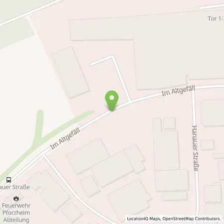 Standortübersicht der Tankstelle Autohaus Hauff GmbH in 75181 Pforzheim