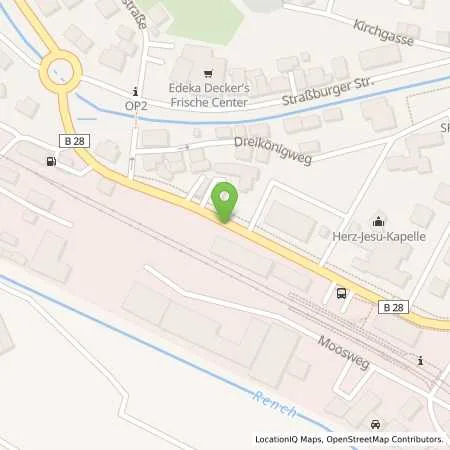 Standortübersicht der Tankstelle Tankstelle / Hodapp A. GmbH + Co KG in 77728 Oppenau