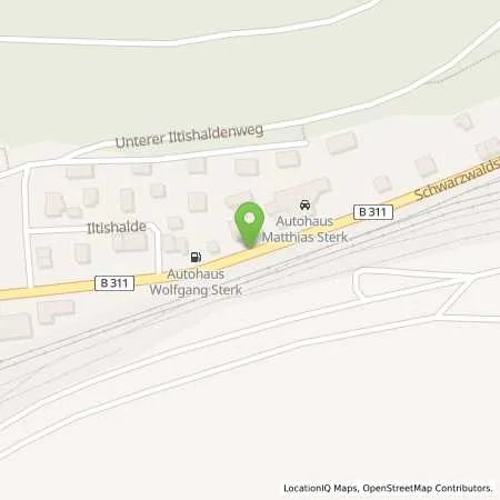 Standortübersicht der Tankstelle Autohaus Wolfgang Sterk in 78194 Immendingen